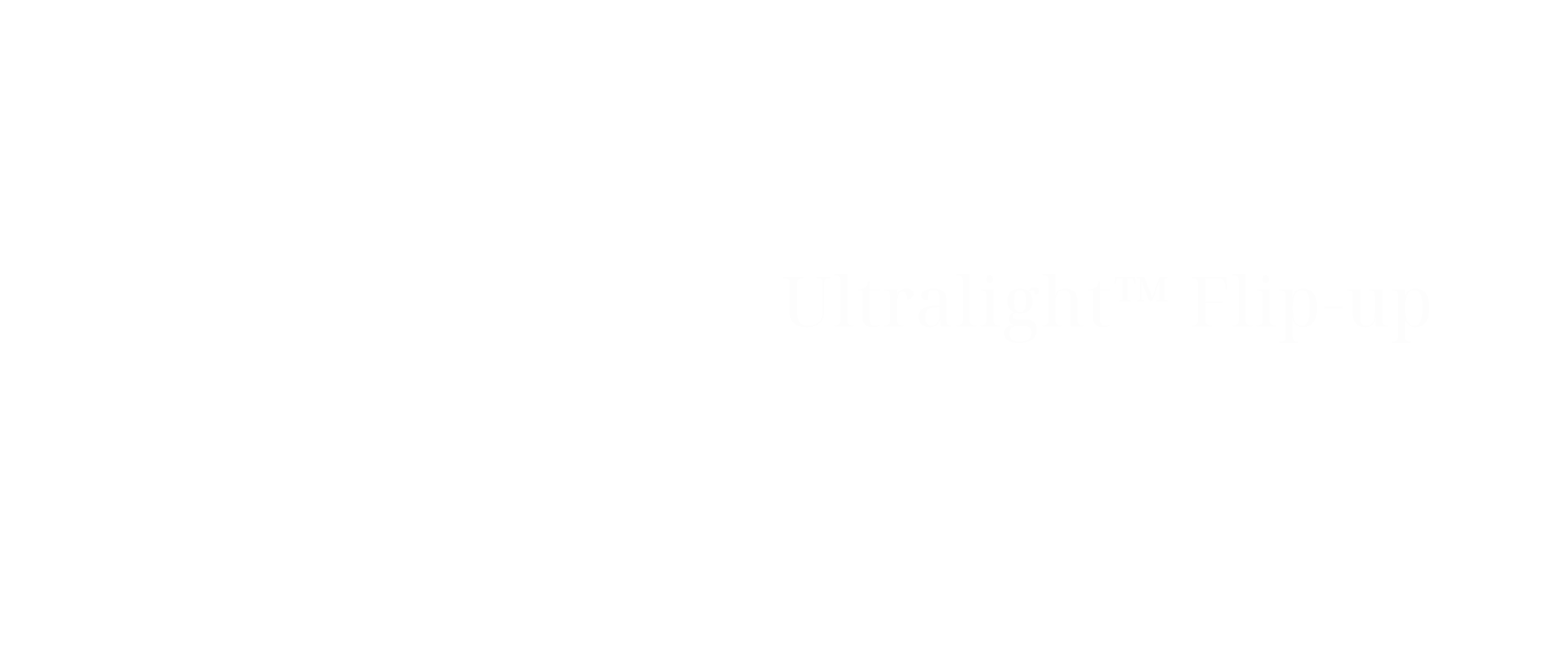 Claim gross white Ultralight FlipUp breit